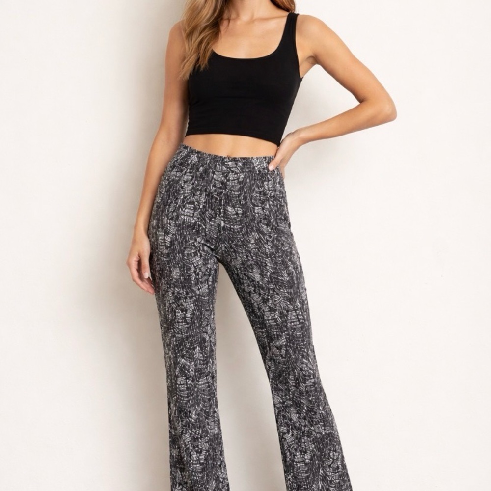Easywear CHICO'S pull on Black White wide legs New pants 3XL - Picture 10 of 10